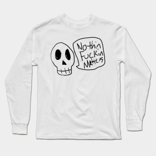 Nihilism Skeleton Long Sleeve T-Shirt